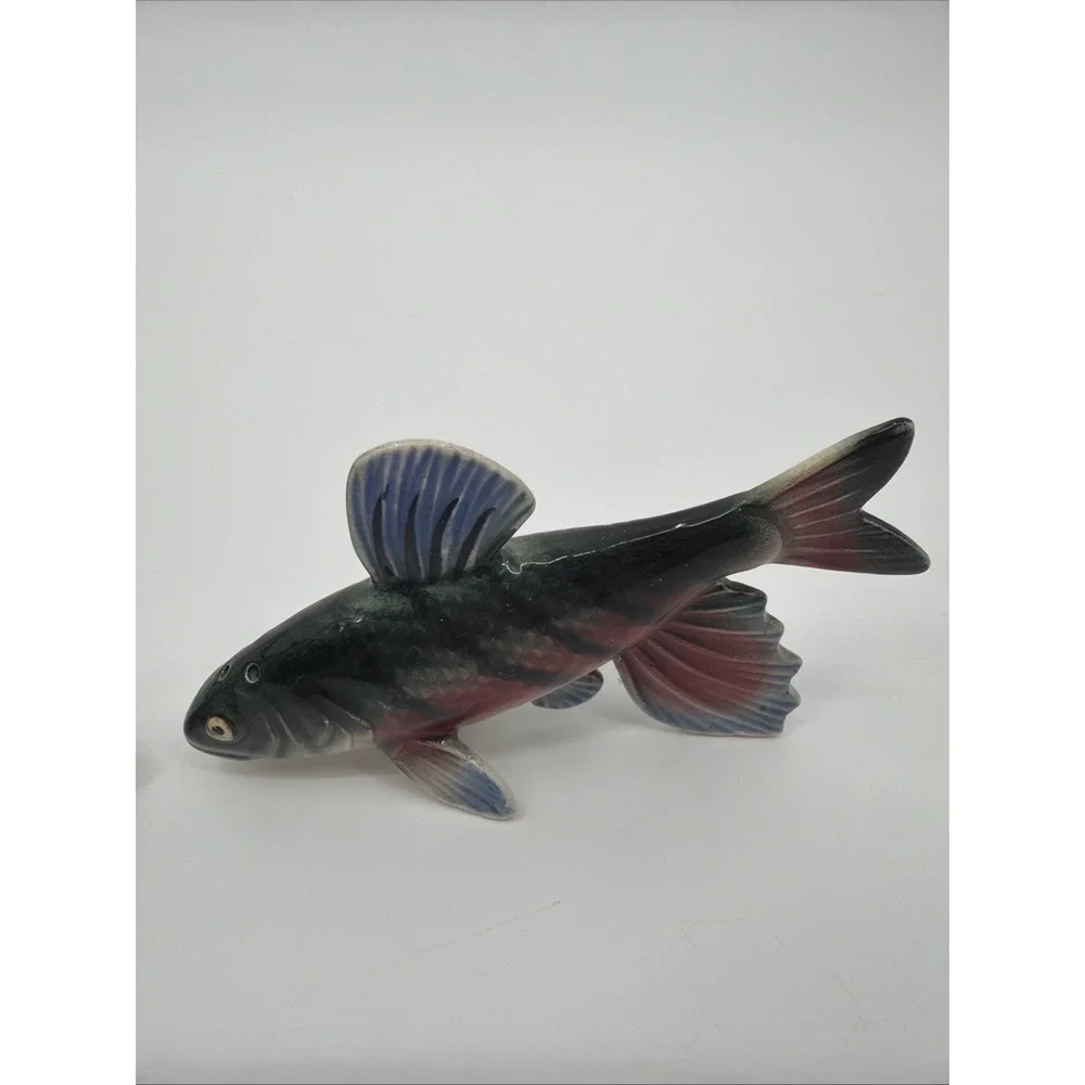 VTG Ceramic JAPAN Trout FISH Salt & Pepper Shakers 2 1/2